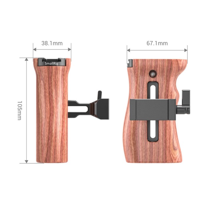Drewniany uchwyt boczny SmallRig HSN2399 Arca Compatible
